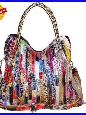 Large Genuine Leather Tote Bag Hobo Crossbody Handbag Big Boston Bag